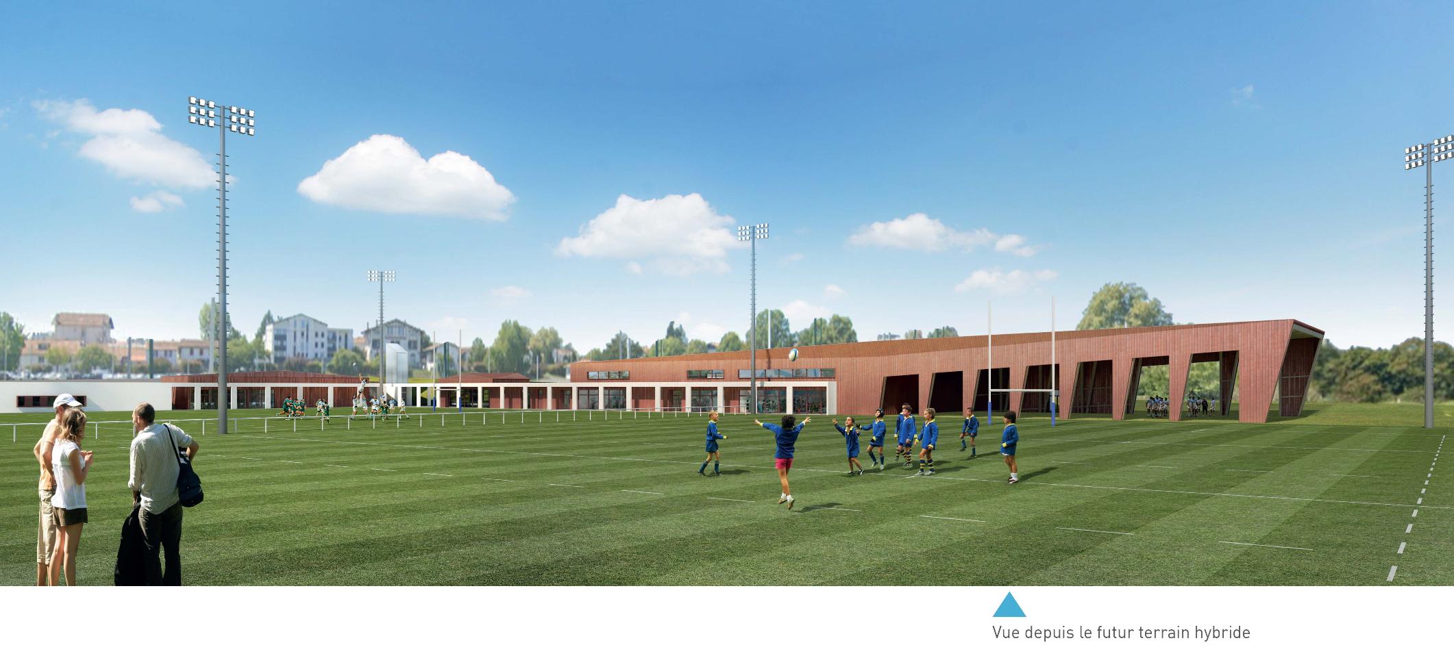 Concours pour la conception-réalisation d’un centre de formation et de performance pour l’Aviron Bayonnais Complexe Jean Dauger — vue 1